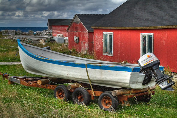 Commercial fishing boat in Newfoundland