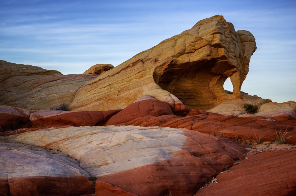Fire Canyon Arch in the Valley of Fire State Park, Nevada, by Anne McKinnell