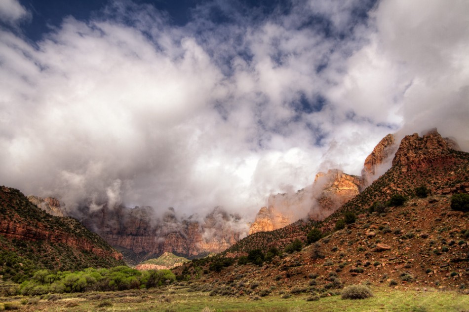 Towers of the Virgin, Zion National Park, Utah, by Anne McKinnell
