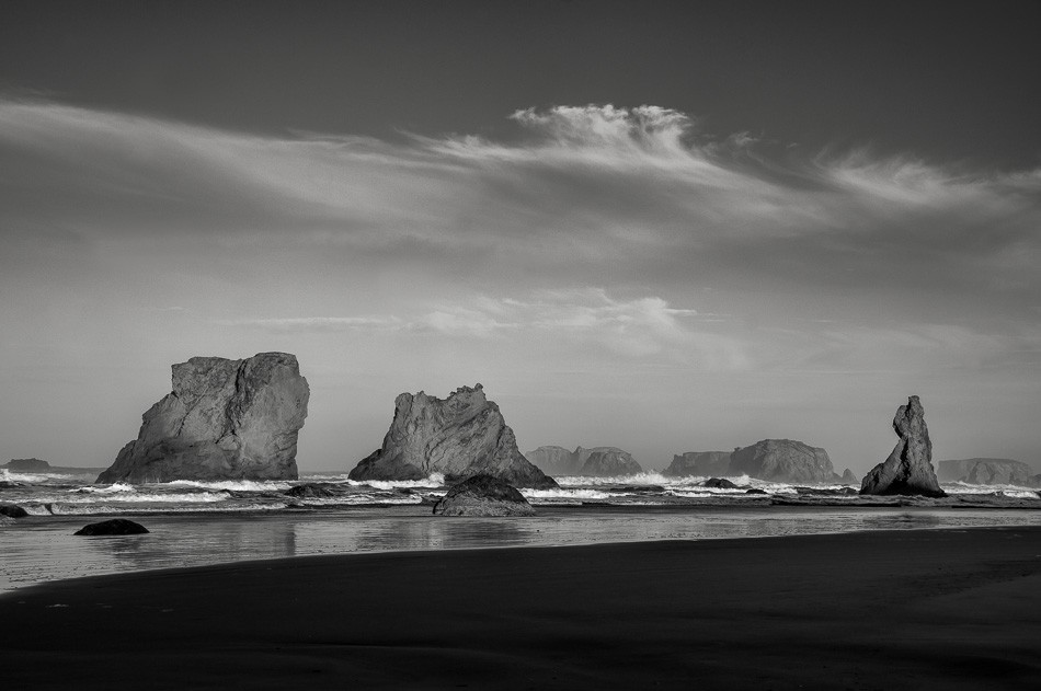 Bandon Beach Seascape by Anne McKinnell