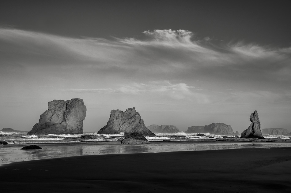 Bandon Beach Seascape by Anne McKinnell
