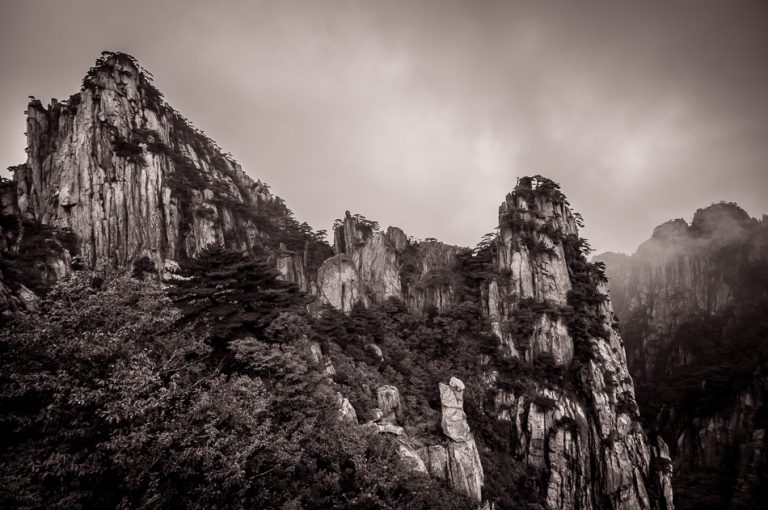 Huangshan China Sepia Collection