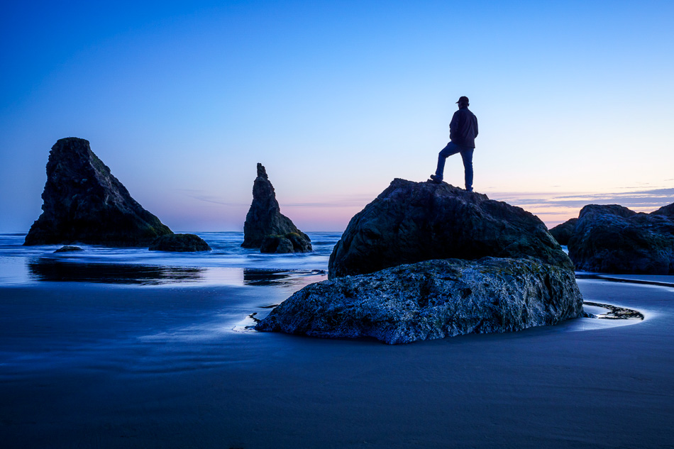 Ray at Bandon Beach, Oregon
